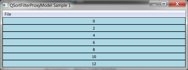 QSortFilterProxyModel_Sample1_EvenEntries